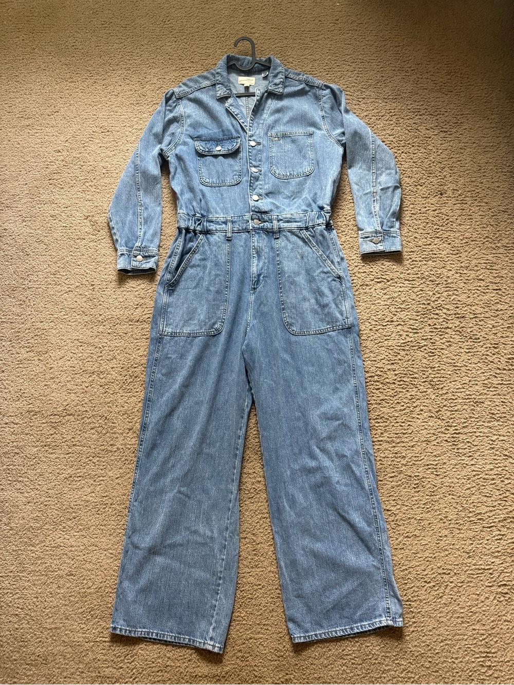 Universal Thread Light Blue Denim Utility Jumpsuit